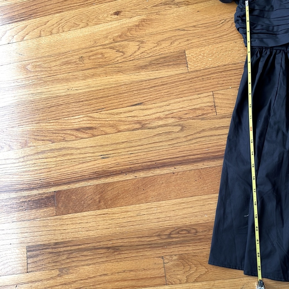 Abercrombie & Fitch Ruched Ruffle Puff Sleeve Mini Dress Black Size XSmall NWOT - Picture 4 of 8